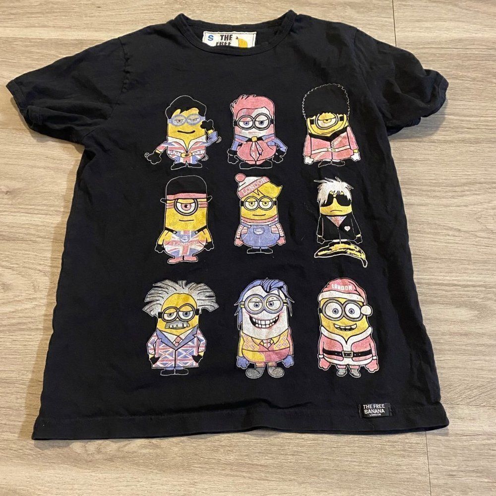 The Free Banana men's graphic cartoon shirt size small